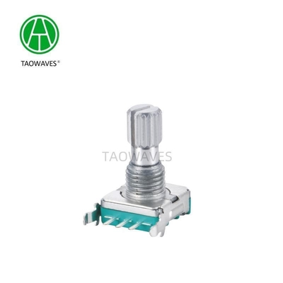 11mm Metal Shaft Rotary Incremental Encoder Switch Contact Readout Mode 360 Degree