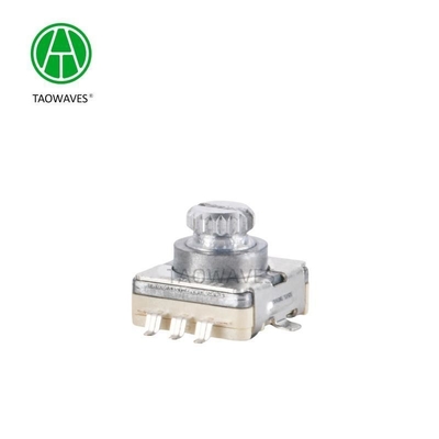 Contact Readout Short Handle 11cm Short Shaft Metal Encoder With Push Switch