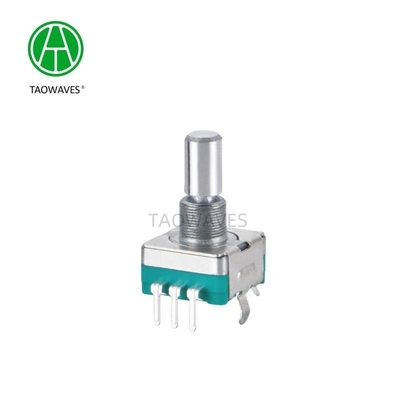 EC11B33V01 Contact Brush 11cm Steel Ball Metal Encoder With Push Button